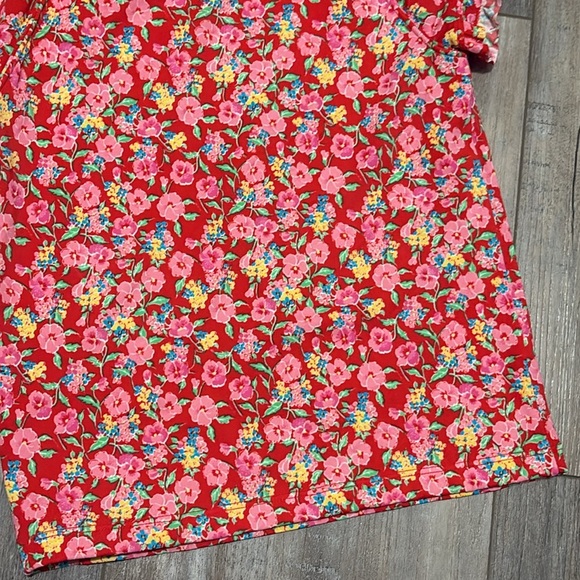 Janie and Jack Girls Cherry Red Ditsy Floral Rash Guard Size 10 - Picture 4 of 7